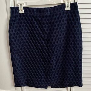 Navy blue pencil skirt